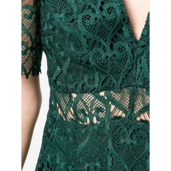 NWT Sandro Hearty Lace Fit & Flare Cocktail Dress - Picture 2 of 16